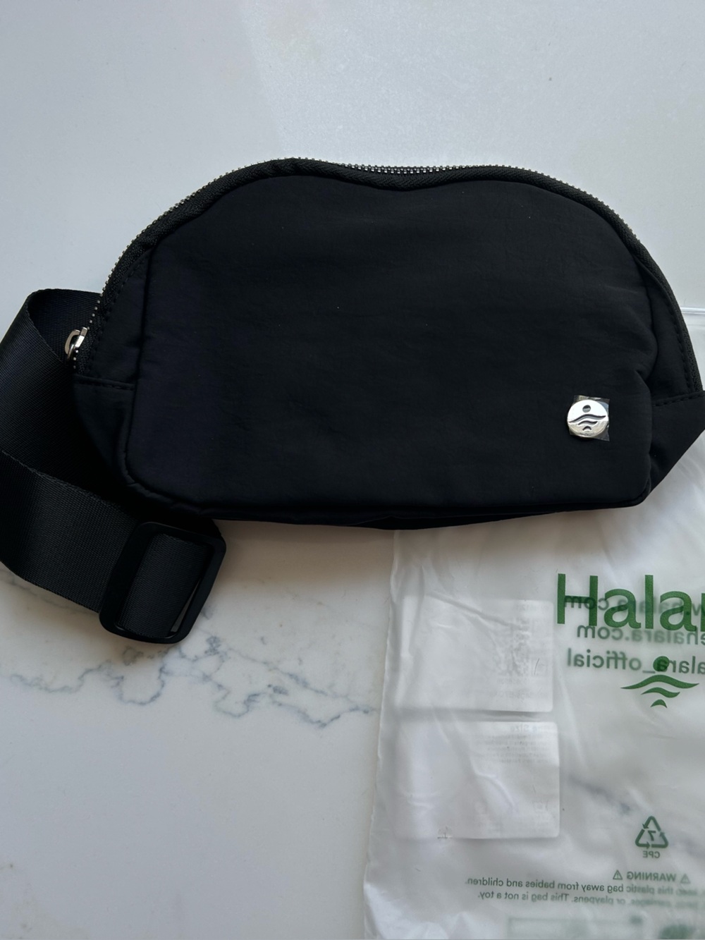 Black Crossbody Sling Bag by Halara